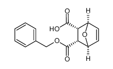 (2S,3R)-3-exo-benzyloxycarbonyl-7-oxabicyclo[2.2.1]hept-5-ene-2-exo-carboxylic acid Structure