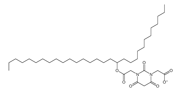 2-[2,4,6-trioxo-3-(2-oxo-2-triacontan-13-yloxyethyl)-1,3-diazinan-1-yl]acetate Structure