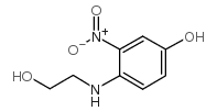 4-((2-Hydroxyethyl)amino)-3-nitrophenol Structure