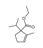 1-isopropyl-2-methyl-cyclopent-2-enecarboxylic acid ethyl ester结构式