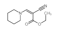 alpha-Cyano-1-piperidineacrylic acid ethyl ester Structure