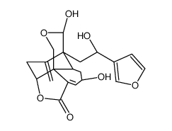 (1R,10aR)-7-[(S)-2-(3-Furyl)-2-hydroxyethyl]-6,6aβ,7,8-tetrahydro-5β,8α-dihydroxy-11-methylene-1β,7β-ethanofuro[3,4-i][2]benzopyran-3(5H)-one结构式