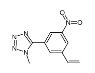 1-methyl-5-(3-nitro-5-vinylphenyl)-1H-tetraazole Structure