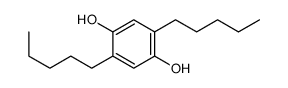 2,5-dipentylbenzene-1,4-diol结构式