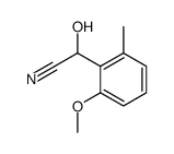 Mandelonitrile, 2-methoxy-6-methyl- (5CI)结构式