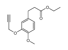 ethyl 3-(4-methoxy-3-prop-2-ynoxyphenyl)propanoate结构式