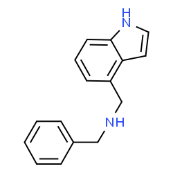 1H-INDOLE-4-METHANAMINE, N-(PHENYLMETHYL)- Structure