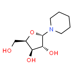 Piperidine, 1-alpha-D-xylofuranosyl- (9CI)结构式