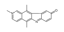 2,5,11-trimethylpyrido[4,3-b]carbazol-2-ium-9-one Structure