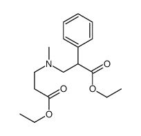 ETHYL 3-((3-ETHOXY-3-OXOPROPYL)(METHYL)AMINO)-2-PHENYLPROPANOATE structure