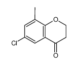 6-Chloro-8-methylchroman-4-one Structure