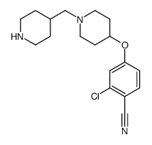 2-氯-4-(1-哌啶-4-甲基-哌啶-4-基氧基)苯甲腈结构式