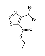 5-Thiazolecarboxylicacid,4-(dibromomethyl)-,ethylester(9CI)结构式