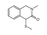 2-methyl-4-(methylthio)-1,4-dihydroisoquinolin-3(2H)-one Structure