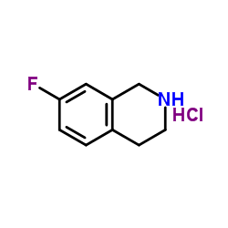 7-氟-1,2,3,4-四氢异喹啉结构式