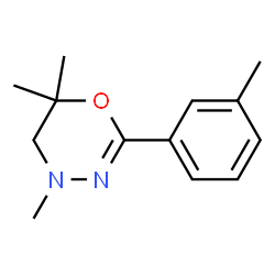 4H-1,3,4-Oxadiazine,5,6-dihydro-4,6,6-trimethyl-2-m-tolyl-(8CI) Structure