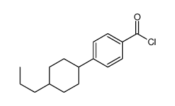 Benzoyl chloride, 4-(trans-4-propylcyclohexyl)- Structure