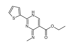 ethyl 4-(methylamino)-2-thiophen-2-ylpyrimidine-5-carboxylate Structure