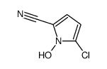 5-chloro-1-hydroxypyrrole-2-carbonitrile结构式