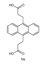 ANTHRACENE-9,10-DIPROPIONIC ACID, DISODIUM SALT structure