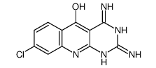 2,4-diamino-8-chloro-10H-pyrimido[4,5-b]quinolin-5-one结构式