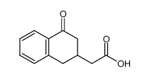 (4-oxo-1,2,3,4-tetrahydro-[2]naphthyl)-acetic acid Structure