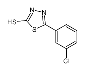 5-(3-chlorophenyl)-3H-1,3,4-thiadiazole-2-thione Structure