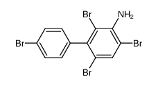 2,4,6,4'-tetrabromo-biphenyl-3-ylamine结构式