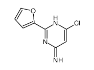 6-氯-2-(呋喃-2-基)嘧啶-4-胺结构式