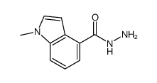 1-methyl-1H-indole-4-carboxylic acid hydrazide Structure