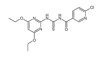 1-(6-Chloro-pyridine-3-carbonyl)-3-(4,6-diethoxy-pyrimidin-2-yl)-thiourea Structure