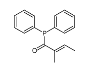 1-diphenylphosphanyl-2-methylbut-2-en-1-one Structure