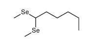 1,1-bis(methylselanyl)hexane Structure