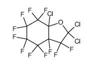 perfluoro(6,8,8-trichloro-7-oxabicyclo<4.3.0>nonane)结构式