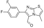 6-(3,4-difluorophenyl)-3-methylimidazo[2,1-b]thiazole-5-carboxaldehyde structure