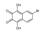 6-bromo-1,4-dihydroxynaphthalene-2,3-dione结构式