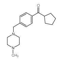 CYCLOPENTYL 4-(4-METHYLPIPERAZINOMETHYL)PHENYL KETONE Structure