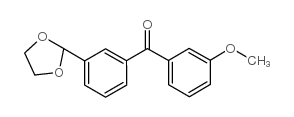 3-(1,3-DIOXOLAN-2-YL)-3'-METHOXYBENZOPHENONE picture