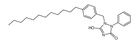 1-[(4-dodecylphenyl)methyl]-2-phenyl-1,2,4-triazolidine-3,5-dione Structure