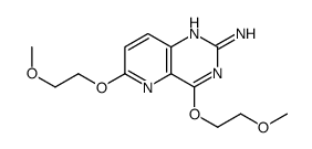 4,6-bis(2-methoxyethoxy)pyrido[3,2-d]pyrimidin-2-amine结构式