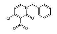 1-benzyl-4-chloro-3-nitropyridin-2-one Structure