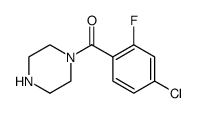 Methanone, (4-chloro-2-fluorophenyl)-1-piperazinyl结构式