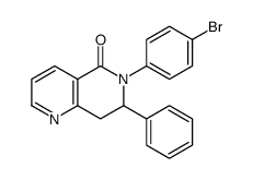 6-(4-bromophenyl)-7-phenyl-7,8-dihydro-1,6-naphthyridin-5-one Structure