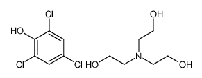 2,4,6-trichlorophenol, compound with 2,2',2''-nitrilotriethanol (1:1)结构式