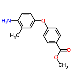 Methyl 4-(4-amino-3-methylphenoxy)benzoate结构式