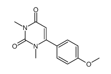 6-(4-methoxyphenyl)-1,3-dimethylpyrimidine-2,4-dione Structure