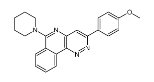 3-(4-methoxyphenyl)-6-piperidin-1-ylpyridazino[4,3-c]isoquinoline结构式