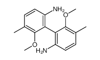 2,2'-dimethoxy-3,3'-dimethyl-6,6'-diaminobiphenyl结构式