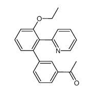 1-(3'-ethoxy-2'-pyridin-2-yl-biphenyl-3'-yl)-ethanone Structure