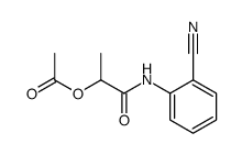 N-(2-acetoxy-propionyl)-anthranilonitrile结构式